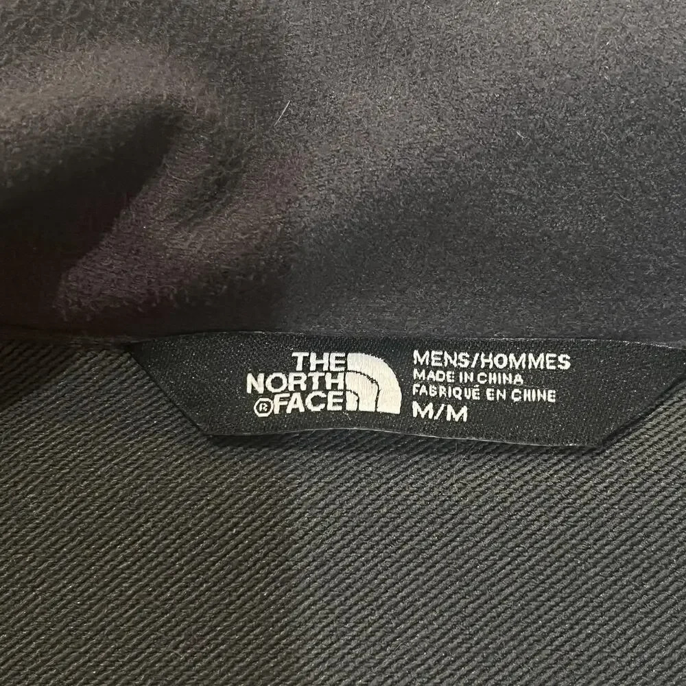 The North Face Jacket Mens Medium Charcoal/Gray WindWall Softshell  Green Trim
